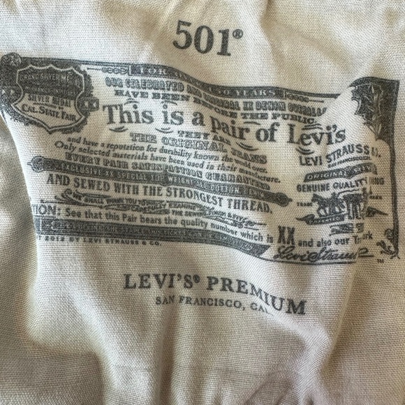 Levi's 501 Mini Waist Jeans, Black, Size 31 - Picture 10 of 10